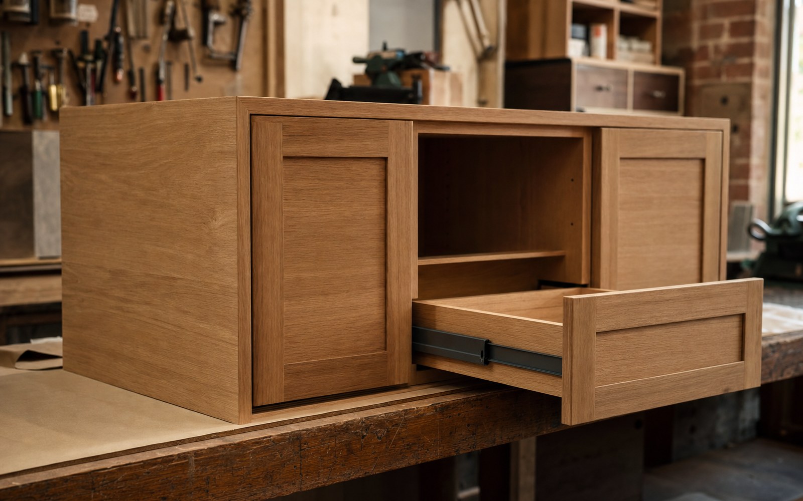Custom timber kitchen joinery built in Newcastle NSW workshop by SteepWood