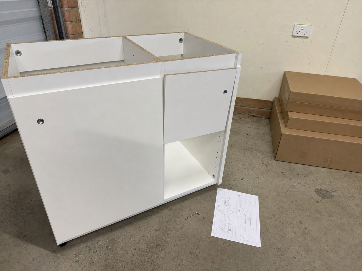 Custom kitchen joinery with Blum hardware and Polytec SYNC doors built in a Newcastle NSW workshop — detail
