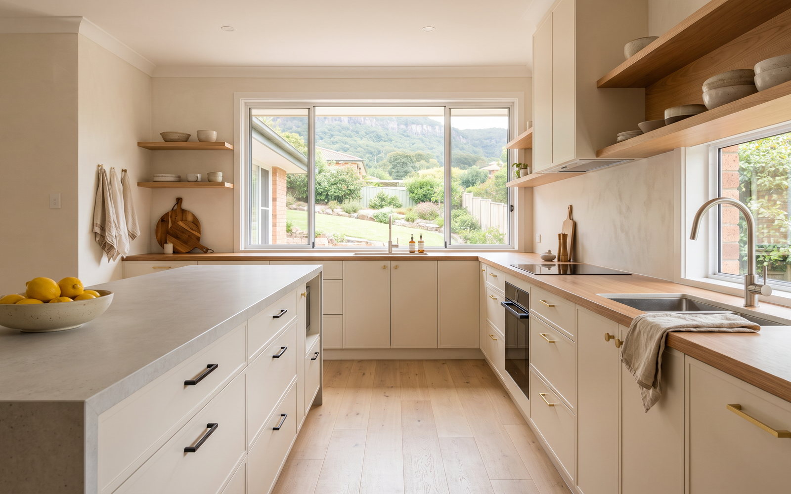 Finished custom kitchen in a practical Wollongong family home