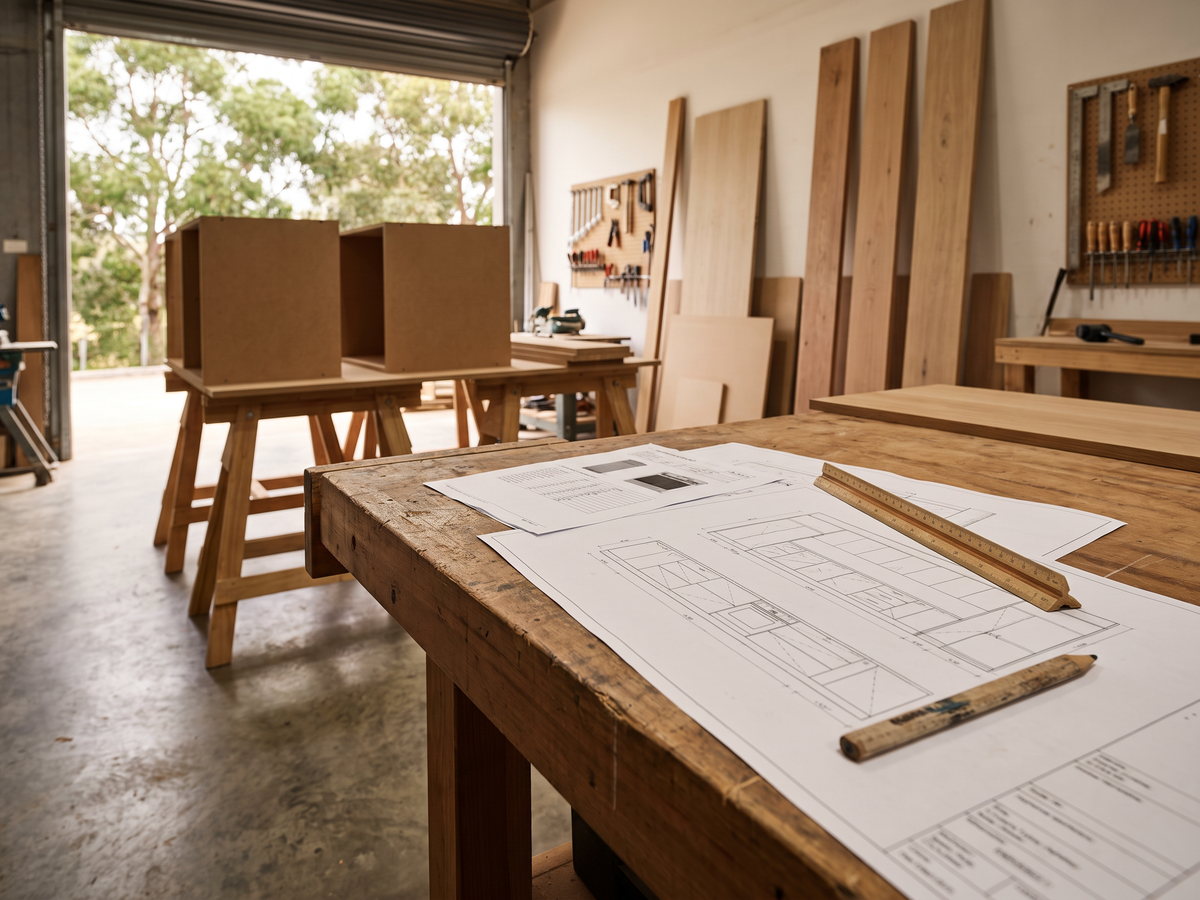 kitchen renovation timeline in New South Wales — SteepWood custom joinery Kitchen design drawings and appliance specifications checked before joinery manufacture